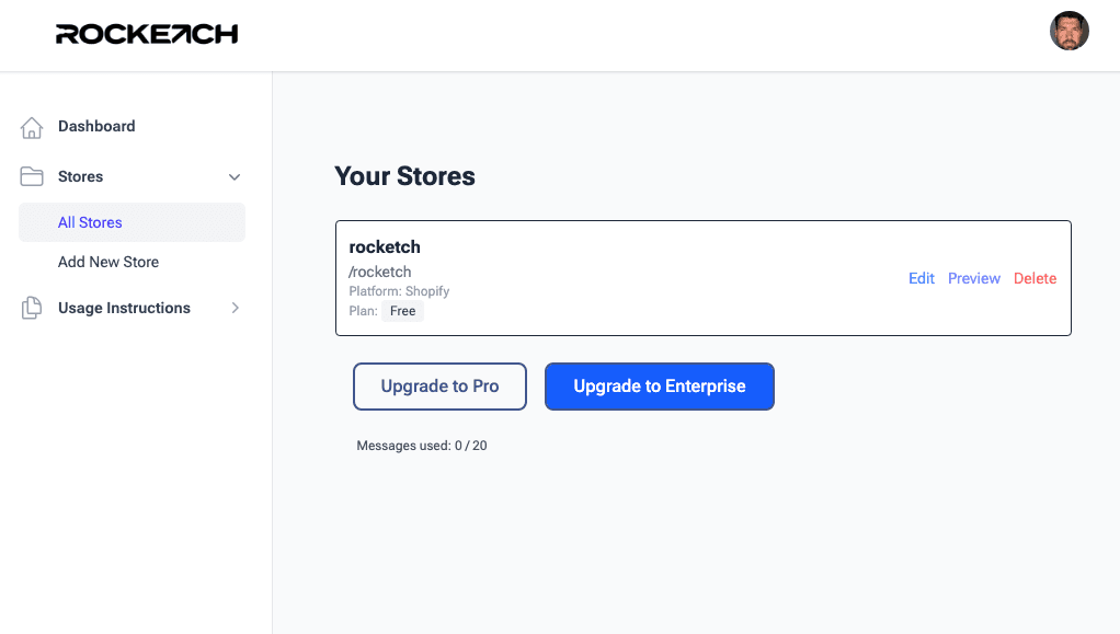 Rocketch Dashboard